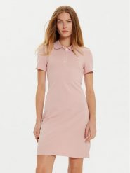 Tommy Hilfiger Sukienka codzienna 1985 WW0WW43228 Różowy Slim Fit. Czerwone sukienki damskie Tommy Hilfiger, na co dzień, l, bez wzorów, z bawełny, bez kołnierzyka, bez ramiączek, proste. Za 299.99 zł.
