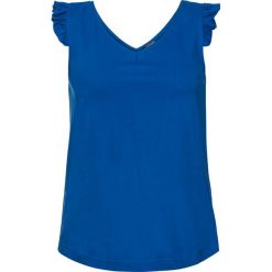 Top z czystej bawełny organicznej. Czarne topy damskie bonprix, bez wzorów, z bawełny, bez kołnierzyka, bez ramiączek. Za 54.99 zł.