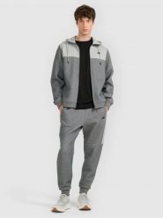 4F Spodnie dresowe joggery męskie - szare XXL. Szare spodnie sportowe męskie 4F, m, bez wzorów, z dresówki, na fitness i siłownię. Za 159.99 zł.