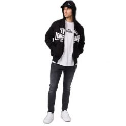 Bluza z kapturem i zamkiem błyskawicznym Lonsdale Krafty. Czarne bluzy sportowe męskie Lonsdale, m, bez wzorów, z kapturem, na fitness i siłownię. Za 280.50 zł.