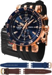 Zegarek męski Vostok Europe VK61-575B590SB czarny. Czarne zegarki męskie Vostok Europe, bez wzorów. Za 7,125.76 zł.