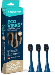 Szczoteczka Happybrush Eco* Vibe 3+ 3 szt. Ciemny Niebieski. Niebieskie szczoteczki elektryczne Happybrush. Za 76.99 zł.