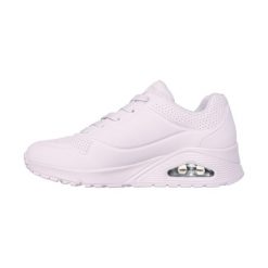 Buty sneakersy sportowe damskie Skechers Uno Stand On modne wygodne. Czerwone obuwie sportowe damskie Skechers, bez wzorów, bez zapięcia, trekkingowe. Za 329.00 zł.