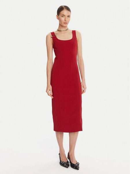 Patrizia Pepe Sukienka koktajlowa 8A1514 A6F5 Czerwony Regular Fit. Czerwone sukienki damskie Patrizia Pepe, bez wzorów, z syntetyku, wizytowe, bez kołnierzyka, bez ramiączek. Za 939.99 zł.