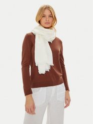 Guess Chusta AW5223 VIS03 Biały. Białe rękawiczki damskie Guess, z aplikacjami, z materiału. Za 329.99 zł.