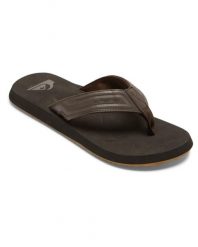 Sandały wsuwane dla Mężczyzn MONKEY WRENCH CORE Brązowy. Brązowe sandały męskie Quiksilver, bez wzorów, z materiału, bez zapięcia. Za 129.99 zł.