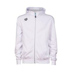 Bluza Arena Team Hooded Jacket Panel z kapturem. Niebieskie bluzy damskie ARENA, bez wzorów, z bawełny, sportowe, bez ramiączek, z kapturem. Za 319.00 zł.
