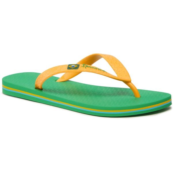 Klapki Ipanema Clas Brasil Ii Ad Dorośli. Zielone klapki męskie Ipanema, bez wzorów, z gumy, bez zapięcia. Za 52.99 zł.