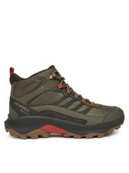 Merrell Trekkingi Speed Strike 2 Mid GORE-TEX J037819 Zielony. Zielone botki męskie Merrell, bez wzorów, z gore-texu, bez obcasa, bez zapięcia. Za 579.99 zł.