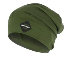SENSOR Czapka MERINO ACTIVE safari-L. Zielone czapki damskie Sensor, bez wzorów, z materiału. Za 129.95 zł.