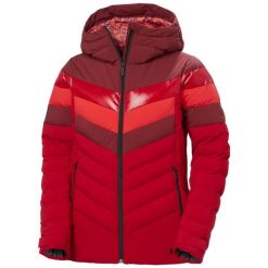 Damska kurtka puchowa Helly Hansen Imperial Puffy. Czerwone kurtki sportowe damskie Helly Hansen, na zimę, bez wzorów, z puchu, bez ramiączek, bez kaptura, narciarskie. W wyprzedaży za 1,247.35 zł.