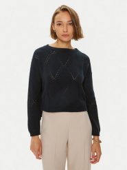 Weekend Max Mara Sweter Abbozzi 2425366161 Granatowy Slim Fit. Niebieskie swetry nierozpinane damskie Weekend Max Mara, m, bez wzorów, z syntetyku, bez kołnierzyka, bez ramiączek. Za 1,079.00 zł.