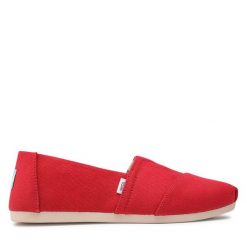 Tenisówki Toms. Czerwone trampki i tenisówki damskie Toms, bez wzorów, bez zapięcia. Za 159.99 zł.