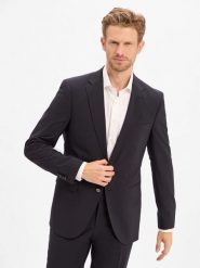 BOSS marynarka garniturowa z nowej wełny - H-Harvey-MM-C-NF Mężczyźni Slim Fit niebieski, 56. Niebieskie garnitury męskie Boss, m, bez wzorów, z wełny. Za 1,499.95 zł.