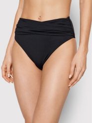 Seafolly Dół od bikini Wrap Front 40643-942 Czarny. Czarne bikini Seafolly, bez wzorów, z syntetyku. Za 199.99 zł.