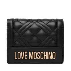 Portfel LOVE MOSCHINO. Czarne portfele damskie Love Moschino. Za 379.99 zł.