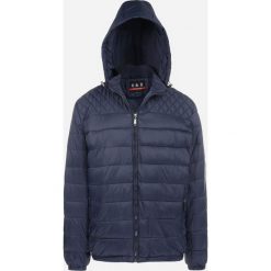 Granatowa Kurtka Pikowana Irtaikey. Niebieskie kurtki męskie Born2be, na jesień, m, bez wzorów, bez kaptura. Za 249.99 zł.