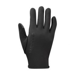 Rękawiczki rowerowe Shimano Windbreak Race. Czarne rękawiczki męskie Shimano, bez wzorów. Za 193.50 zł.