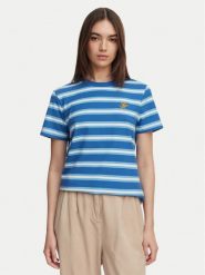 Tommy Hilfiger T-Shirt Logo Embroidery WW0WW48699 Niebieski Regular Fit. Niebieskie t-shirty damskie Tommy Hilfiger, xs, bez wzorów, z bawełny, bez kołnierzyka, bez ramiączek. Za 169.99 zł.