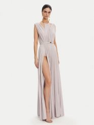 Elisabetta Franchi Sukienka wieczorowa AB-R21-52E2 Fioletowy Regular Fit. Fioletowe sukienki damskie Elisabetta Franchi, bez wzorów, z wiskozy, wizytowe, bez kołnierzyka, bez ramiączek. Za 1,639.00 zł.