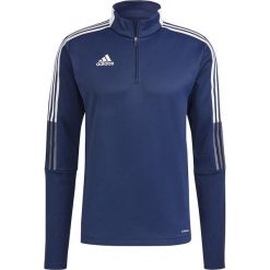 Adidas Bluza adidas TIRO 21 Warm Top GH4463 GH4463 granatowy XXL. Niebieskie bluzy męskie Adidas, m, bez wzorów, bez ramiączek, bez kaptura. Za 100.49 zł.