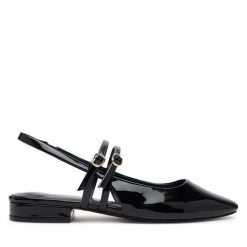Sandały Call It Spring. Czarne sandały damskie Call it Spring, bez wzorów, bez obcasa, na płaskiej podeszwie, bez zapięcia. Za 159.99 zł.