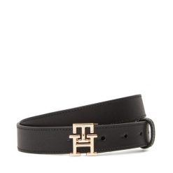 Pasek Tommy Hilfiger. Czarne paski damskie Tommy Hilfiger, bez wzorów. Za 180.99 zł.
