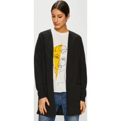 Only - Kardigan. Czarne kardigany damskie ONLY, s, bez wzorów, z dzianiny, bez kołnierzyka. W wyprzedaży za 79.90 zł.