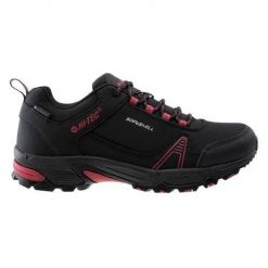 Buty trekkingowe damskie Hi-Tec Hapiter WP. Czarne obuwie trekkingowe damskie Hi-tec, z materiału, bez zapięcia. W wyprzedaży za 199.00 zł.