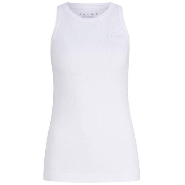 Damski tank top Falke Ultralight Cool. Białe topy damskie Falke, bez wzorów, bez kołnierzyka, bez ramiączek. Za 233.50 zł.