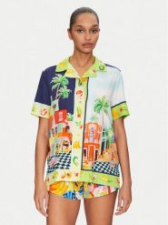 Seafolly Koszula Cuba 55440-TO Kolorowy Relaxed Fit. Koszule damskie Seafolly, m, bez wzorów, z wiskozy, bez kołnierzyka, bez ramiączek. Za 259.99 zł.
