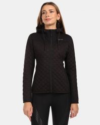 Damska ocieplana bluza polarowa z kapturem Kilpi NEVIA-W. Czarne bluzy damskie Kilpi, bez wzorów, z materiału, bez ramiączek, z kapturem. Za 344.59 zł.