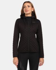 Damska ocieplana bluza polarowa z kapturem Kilpi NEVIA-W. Czarne bluzy damskie Kilpi, bez wzorów, z materiału, bez ramiączek, z kapturem. Za 344.59 zł.