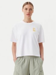 Fila T-Shirt Lisakovsk FAW1044 Biały Loose Fit. Białe t-shirty damskie Fila, s, bez wzorów, z syntetyku, bez kołnierzyka, bez ramiączek. Za 89.99 zł.