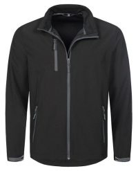 Kurtka Przeciwdeszczowa Softshell, Czarna, Wiatroszczelna, Turystyczna, Sportowa. Czarne kurtki sportowe męskie Stedman, m, bez wzorów, z elastanu, bez kaptura, trekkingowe. Za 287.00 zł.