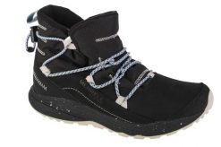 Buty zimowe damskie, Merrell Bravada 2 Thermo Demi WP. Czarne obuwie trekkingowe damskie Merrell, z materiału, bez zapięcia. Za 491.50 zł.