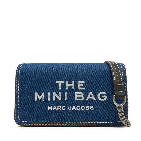 Torebka Marc Jacobs. Niebieskie torebki do ręki damskie Marc Jacobs, bez wzorów, z denimu, bez dodatków. Za 659.99 zł.