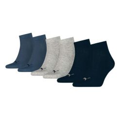 Puma Skarpety Quarter Plain 3-Pack 93858914. Niebieskie skarpetki damskie Puma, bez wzorów. Za 44.99 zł.