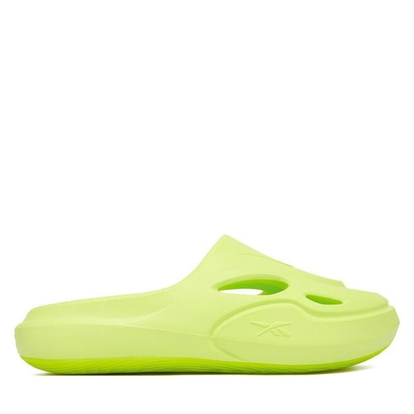 Klapki Reebok. Zielone klapki męskie Reebok, bez wzorów, bez zapięcia. Za 229.99 zł.
