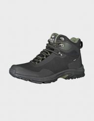 Buty trekkingowe męskie Halti Fara Mid 2 DX. Czarne trekkingi męskie Whistler, z gumy, za kostkę, bez zapięcia. Za 411.99 zł.