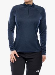 Bluza termoaktywna damska Montane Dart Zip Neck. Niebieskie bluzy damskie Montane, xl, bez wzorów, z materiału, bez ramiączek, bez kaptura. Za 158.29 zł.
