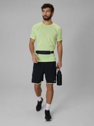 4F Spodenki do biegania szybkoschnące męskie - czarne L. Czarne szorty męskie 4F, bez wzorów, z tkaniny. Za 249.99 zł.