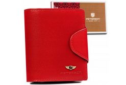 Portfel skórzany Peterson [DH] PTN 2517-BO czerwony. Czerwone portfele damskie Peterson, ze skóry. Za 81.99 zł.