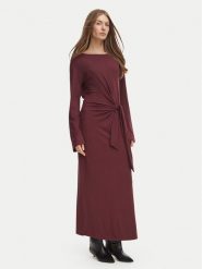 BOSS Sukienka codzienna 50568970 Bordowy Regular Fit. Czerwone sukienki damskie Boss, na co dzień, l, bez wzorów, bez kołnierzyka, bez ramiączek, proste. Za 699.99 zł.