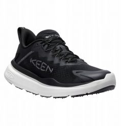 Buty outdoor Keen WK450 - black/star white. Białe trekkingi męskie GRONELL, bez zapięcia. Za 541.41 zł.