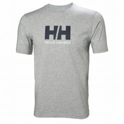 Koszulka sportowa męska Helly Hansen HH Logo. Szare koszulki sportowe męskie Helly Hansen, m, bez wzorów, bez ramiączek, żeglarskie. W wyprzedaży za 106.00 zł.