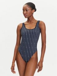 Tommy Hilfiger Strój kąpielowy UW0UW05905 Granatowy. Niebieskie stroje kąpielowe damskie Tommy Hilfiger, l, bez wzorów, z syntetyku. Za 239.99 zł.