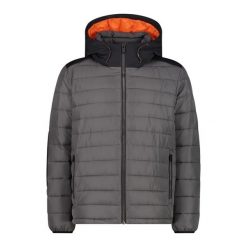 Kurtka Męska Zimowa 32K3187 OCIEPLANA 32K3187. Szare kurtki męskie CMP, na zimę, l, bez wzorów, sportowe, bez kaptura. W wyprzedaży za 419.99 zł.