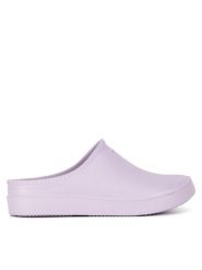 Hunter Klapki UFF1102EVA-TME-W Fioletowy. Fioletowe klapki damskie Hunter, bez wzorów, z kauczuku, bez obcasa, bez zapięcia. Za 249.99 zł.