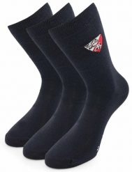 Niebieskie skarpetki Tonino Lamborghini 3 pary Niebieskie 43-46. Czarne skarpetki damskie 661, bez wzorów, z bawełny. Za 105.99 zł.